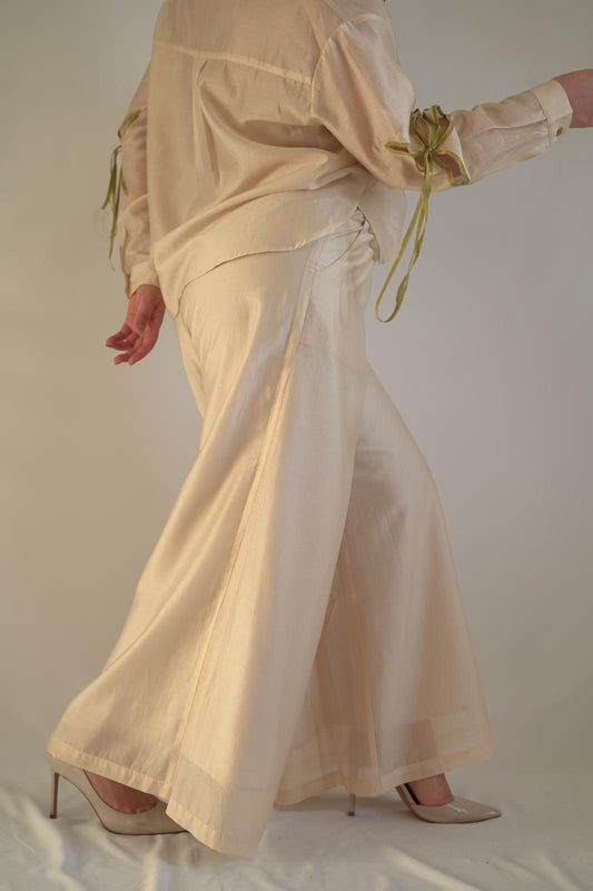 Pantalón lencera a juego