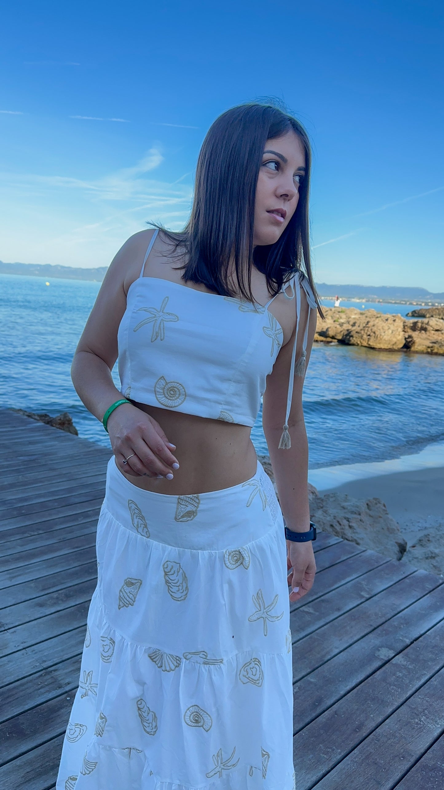 Conjunto Falda y Top Mar